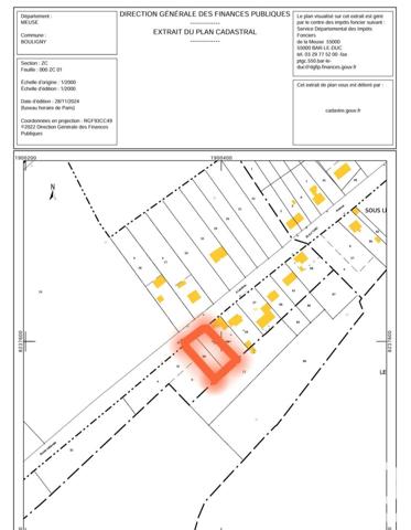 Terrain à vendre 1 260 m² Bouligny