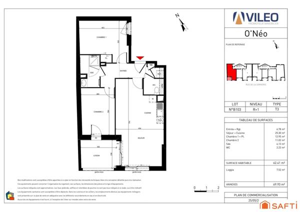 APPARTEMENT NEUF avec LOGGIA + CAVE + 2 PARKINGS