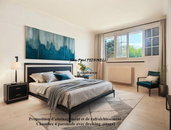 St Genis Laval résidentiel – Villa familiale 146 m² grand terrain arboré de 670 m² – 4 chambres – Grand garage – À 15 min de Lyon