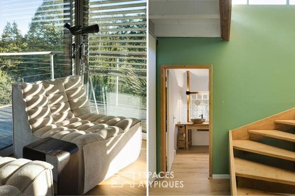 Maison organique avec terrasse suspendue aux abords du centre
