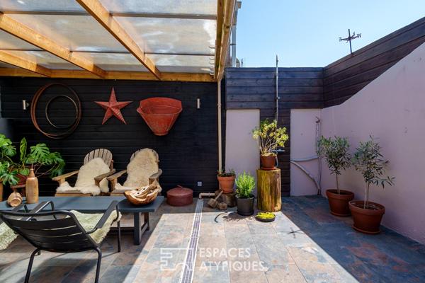 Lieu de vie atypique avec terrasse