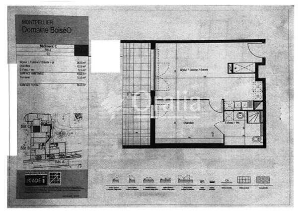 Appartement · Location Montpellier (34070) 2 pièces · 44m²
