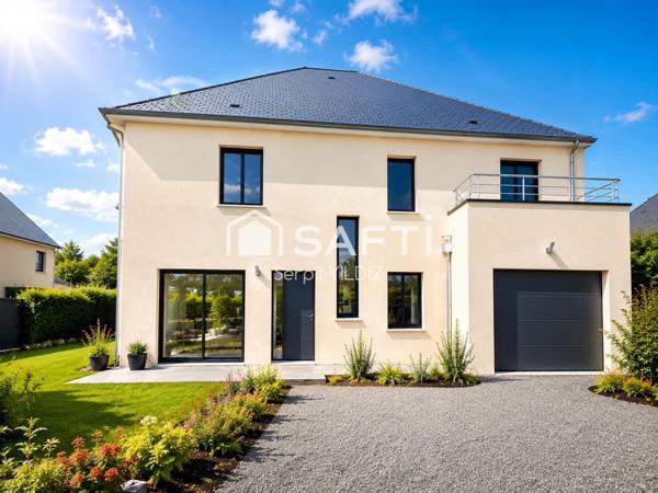 Grande maison neuve de 2025, 4 chambres et un bureau