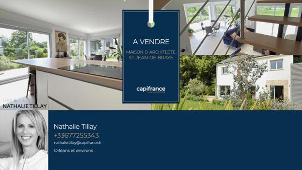 Maison  d architecte , a vendre , a  SAINT JEAN DE BRAYE