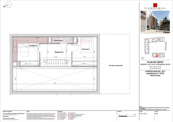 ARCHITECTURE CONTEMPORAINE - 2025 - APPARTEMENTS TYPE 4 - Bordeaux