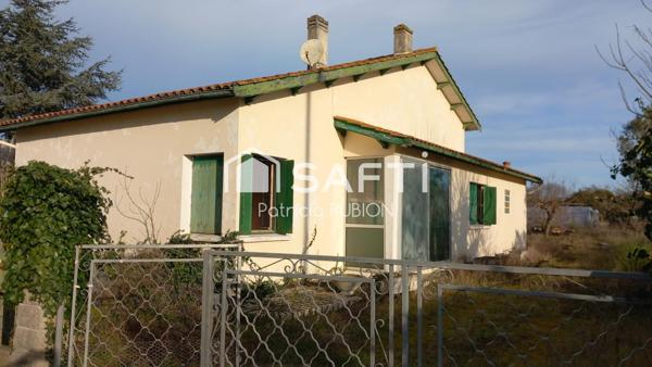 Terrain de 1903m2 avec maison et hangar