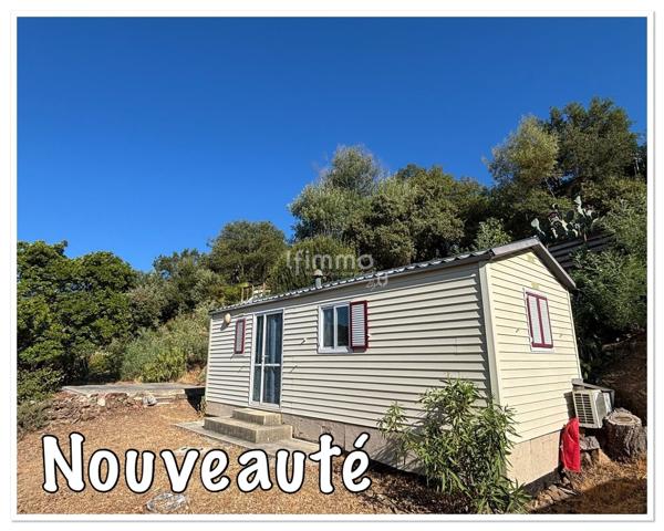 Mobilhome exposé plein sud sur terrain de 425 m2 environ