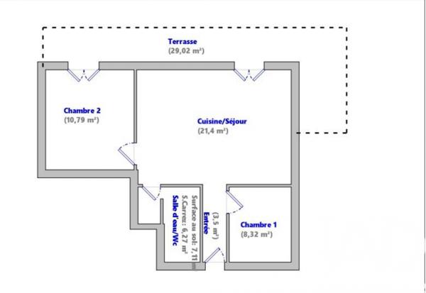 Appartement à vendre 3 pièces 50,28 m² Pignan