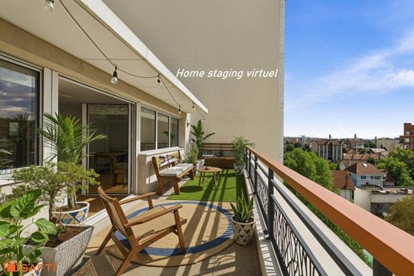 Coeur de ville, duplex en dernier étage, 3 terrasses, vue dégagée, cave