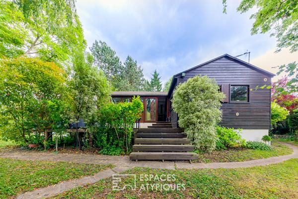 Chalet sur une île privée de la Seine à 45 min de l’Ouest de Paris