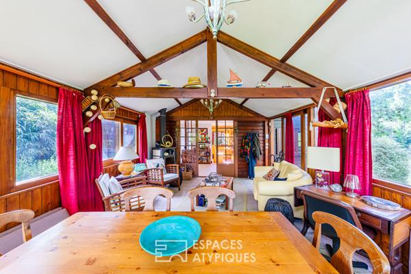 Chalet sur une île privée de la Seine à 45 min de l’Ouest de Paris