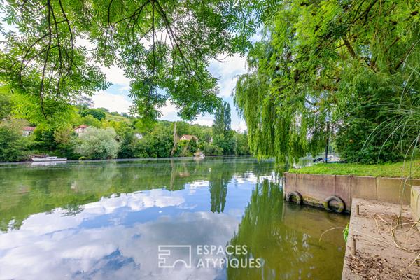 Chalet sur une île privée de la Seine à 45 min de l’Ouest de Paris