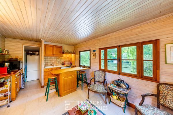 Chalet sur une île privée de la Seine à 45 min de l’Ouest de Paris