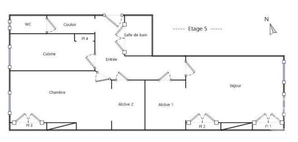 Appartement F2 Bis à vendre  2 pièces - 72,14 m 2   LYON  - 69007