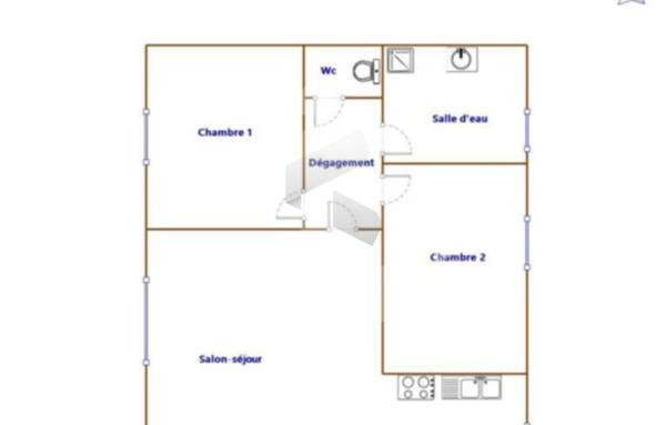 Tènement de 2 maisons contiguës 79 m2 et 66 m2 - Romans-sur-Isère
