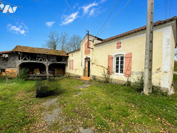 Entre VILLECOMTAL et MARCIAC, maison ancienne et dépendances à rénover sur 1ha11a86ca