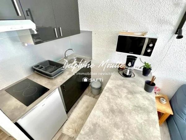 Studio centre station avec cave et casier à skis