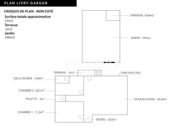Vente Appartement 3 pièces de 53m² - 93190 Livry-Gargan