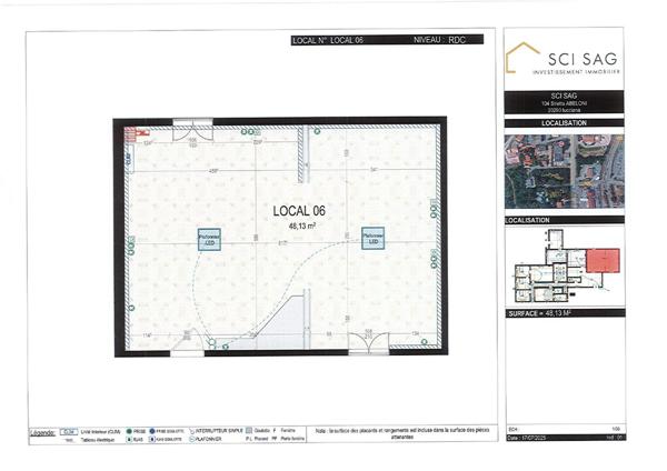 Bureaux  en location  à Lucciana 1 pièce(s)