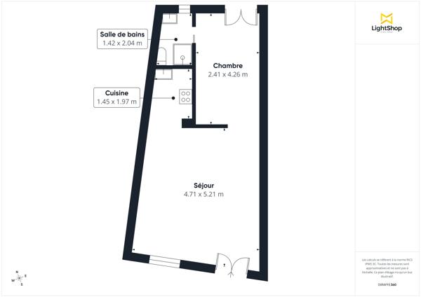 Appartement 2 pièces d'exception avec jardin et terrasse 43m² — Rue Lepic, Paris 18e