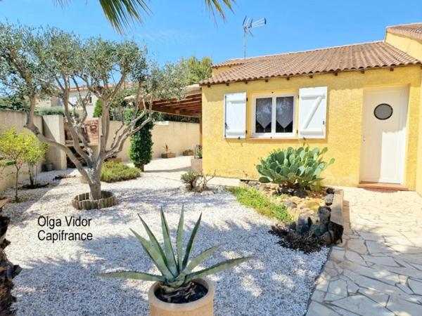 Maison à vendre AGDE QUARTIER RECHERCHE- VILLA 4 CHAMBRES AVEC GARAGE-PARKING TERRAIN ARBORE ET TERRASSES