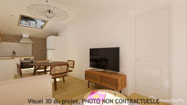 Superbe T2 neuf dans  immeuble ancien du centre ville