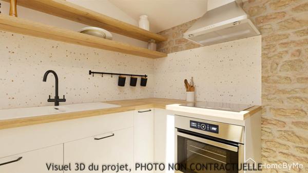 Superbe T2 neuf dans  immeuble ancien du centre ville