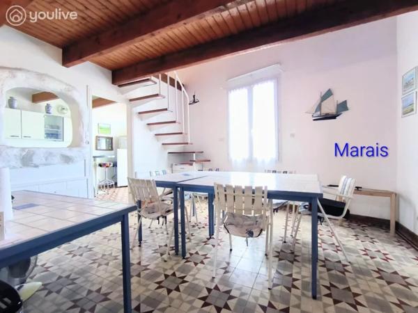 MAISON + 2 GÎTES INDÉPENDANTS PRÊTS À ÊTRE EXPLOITÉS – JUSQU’À 20 COUCHAGES – PROCHE NOIRMOUTIER ET ÎLE D’YEU