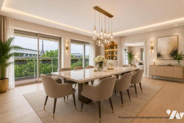 75007 - Ecole Militaire / UNESCO - Appartement 211 m² - 4 chambres - balcon parking