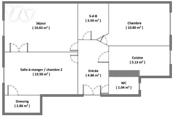 T3 à rafraîchir Grands Boulevard
