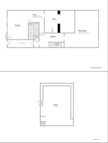 Murs 4 pièces 140 m2