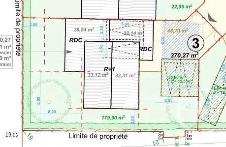 Terrain à vendre  370 m 2   BRIE COMTE ROBERT  - 77