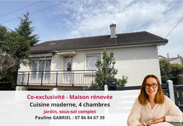 Maison rénovée à Sainte-Cécile, 4 chambres, sous-sol complet, jardin
