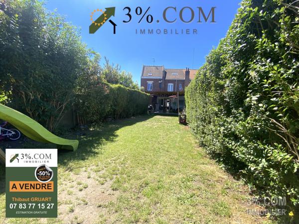 MAISON 1930 DE 110M² AVEC 3 CH + 1 BUREAU + JARDIN  Tourcoing (59200)