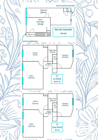 Immeuble à vendre 110 m² Aubin