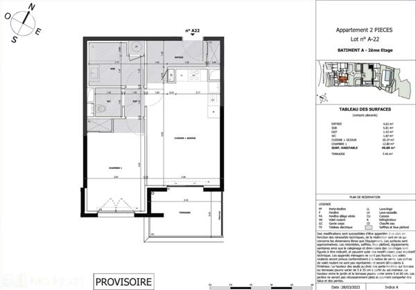 Appartement F4 à vendre  4 pièces - 156,18 m2 EZE - 06