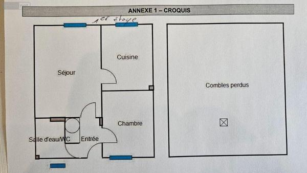 Immeuble de rapport à vendre à La Suze-sur-Sarthe dans la Sarthe (72210), ref : HB-1674   
GARE / COLLEGE