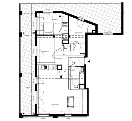 Appartement Marseille 4 pièce(s) 95 m2