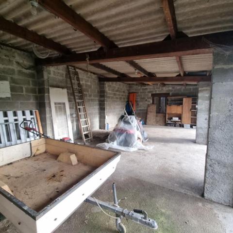 Maison 2 chambres, terrain et bois