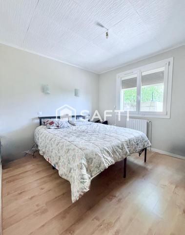 EXCLUSIF A CROUY 02, AUX PORTES DE SOISSONS, MAISON DE PLAIN PIED 82 M2 AVEC SOUS-SOL TOTAL ET TERRAIN DE 520 M2.