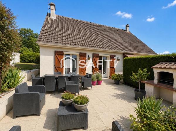 EXCLUSIF A CROUY 02, AUX PORTES DE SOISSONS, MAISON DE PLAIN PIED 82 M2 AVEC SOUS-SOL TOTAL ET TERRAIN DE 520 M2.