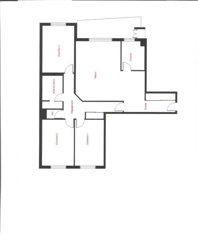 Appartement F4 à vendre  4 pièces - 90,27 m2 COURBEVOIE - 92