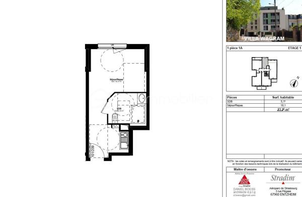 Nous vous présentons en exclusivité ce charmant studio vendu loué de 23 m², situé au premier étage d'une résidence récente (2017) de seulement trois étages, avec ascenseur, à proximité immédiate de la gare RER A de Boissy-Saint-Léger. (7/8 minutes à pieds)
Il se compose d'une pièce principale, d'une kitchenette bien agencée et d'une salle d'eau moderne.
La résidence bénéficie également d'une place de parking extérieure aux normes PMR. 
Idéal pour un premier achat ou un investissement locatif. 
Emplacement recherché, à deux pas des transports et de toutes les commodités !!!

Christophe 0767479023
Julien 0680347156