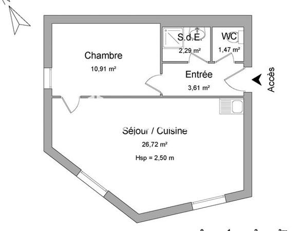 Location Appartement meublé 2 pièces 45 m² - 121 RUE DE LA TRANCHEE Poitiers 86000