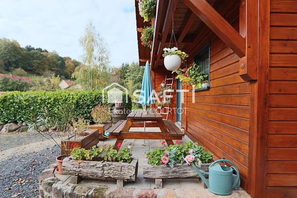 Élégant chalet en bois massif de 106 m² sur 25 ares