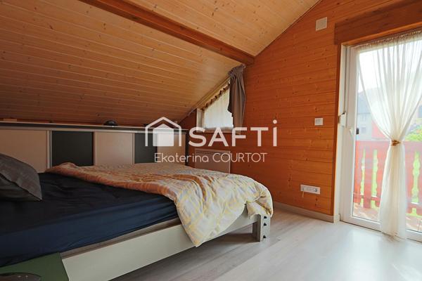 Élégant chalet en bois massif de 106 m² sur 25 ares