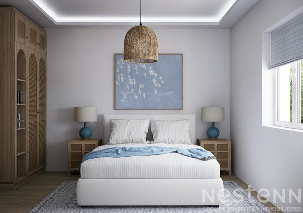 Saint-Pierre Quiberon - Vente appartement rénové à 30 mètres de la mer avec extérieur et 2 chambres
