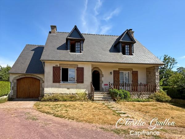 Maison familiale 129 m² – 4 chambres – Garage – Terrain arboré de 4 168 m² – Mauron