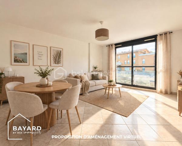 BAYARD IMMOBILIER vous invite à découvrir en exclusivité ce joli T2 lumineux bien agencé et sans vis-à-vis d’environ 50 m² situé au 1er étage, et au pied des commerces, écoles et transports.

Il se compose d'une belle entrée avec placard/cellier d’une pièce de vie exposée Sud d’environ 20 m² et d’une cuisine récente. Vous disposerez d’une chambre, d’une salle d’eau refaite et d’un toilette indépendant.

Le bien est vendu avec une place de parking privative avec accès sécurisé et d’une cave. Possibilité d’acquérir une seconde place de parking en sus du prix.

Les plus : la localisation avec la proximité de toute les commodités, l’absence de vis-à-vis, l’orientation, le bon entretien général du bien, les volets motorisés et fenêtres en double vitrage, DPE en D…

Une belle opportunité pour un premier achat, un nouveau projet ou un investisseur !