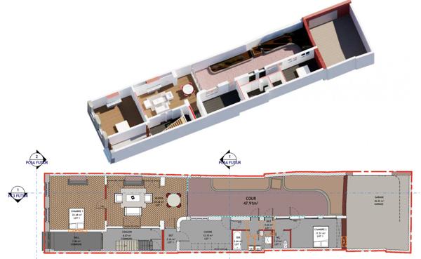 Immeuble avec 5 appartements, quartier Vauban